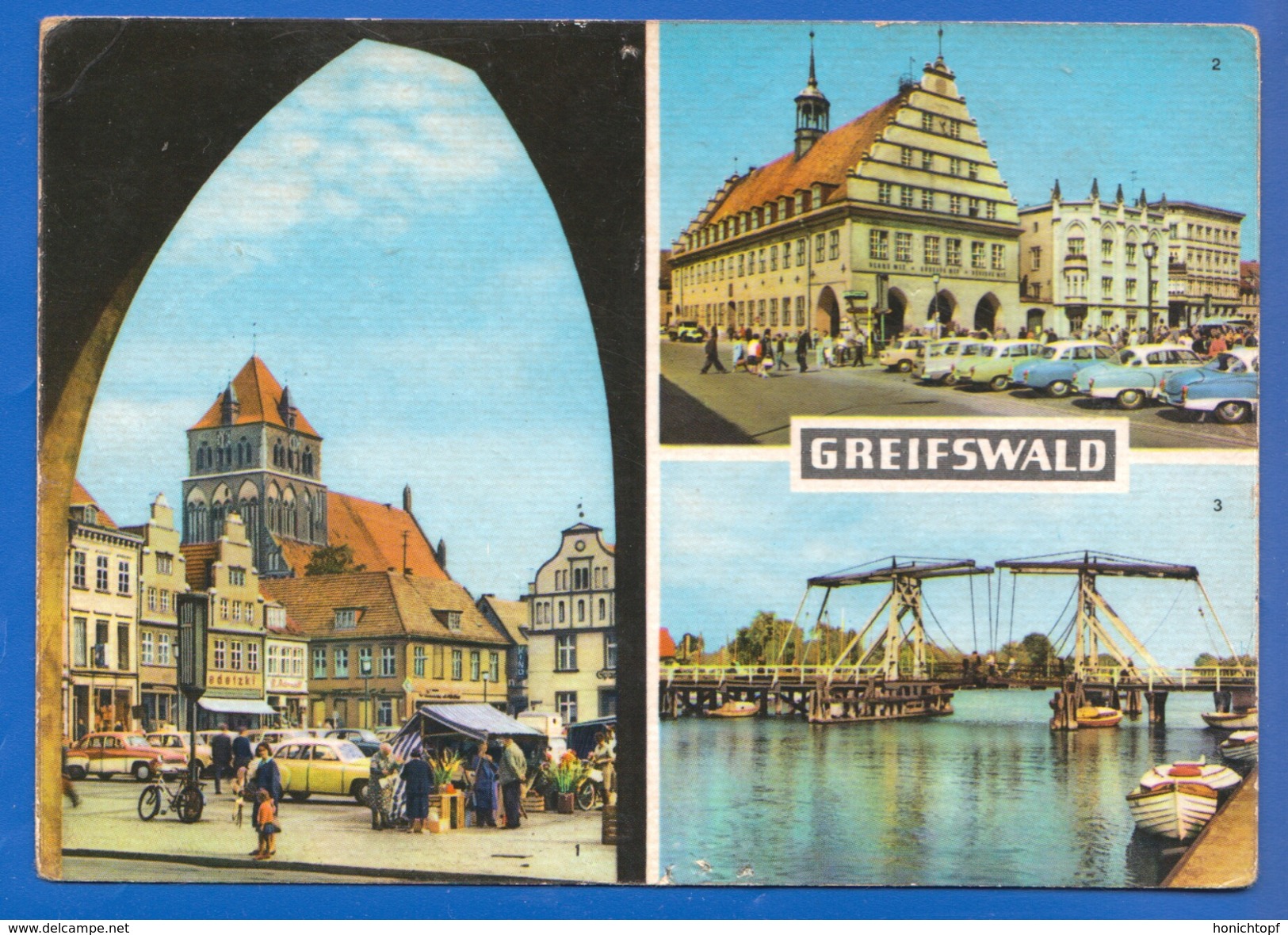 Deutschland; Greifswald; Multibildkarte Mit Platz Der Freundschaft; Bild1 - Greifswald