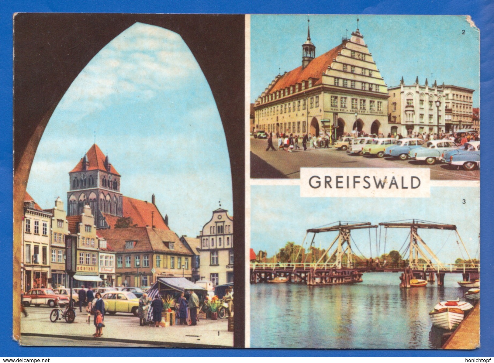 Deutschland; Greifswald; Multibildkarte Mit Platz Der Freundschaft; Bild2 - Greifswald