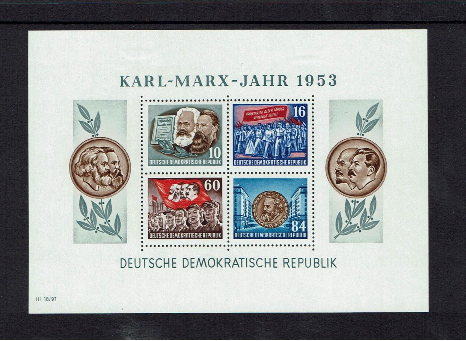 GERMANY...1953...DDR ...mh...$35.00...perforated - Neufs