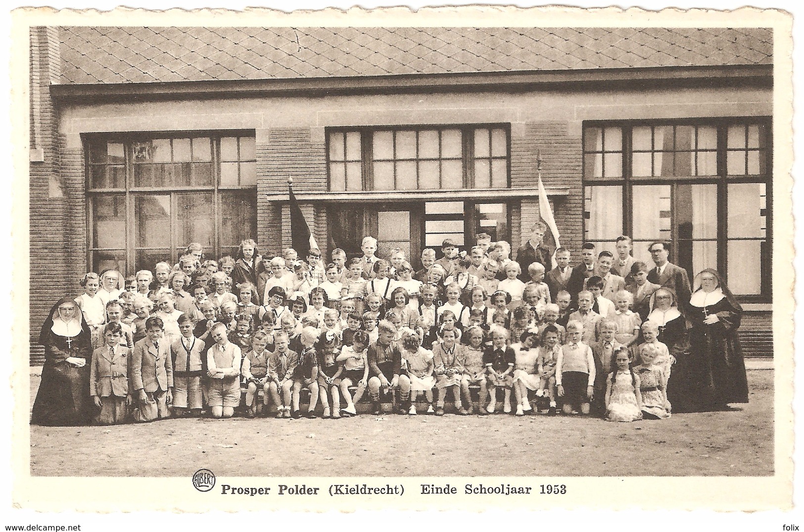 Prosper Polder / Kieldrecht - Einde Schooljaar 1953 - Uitgave Prosper Van Royen, Kieldrecht - Beveren-Waas