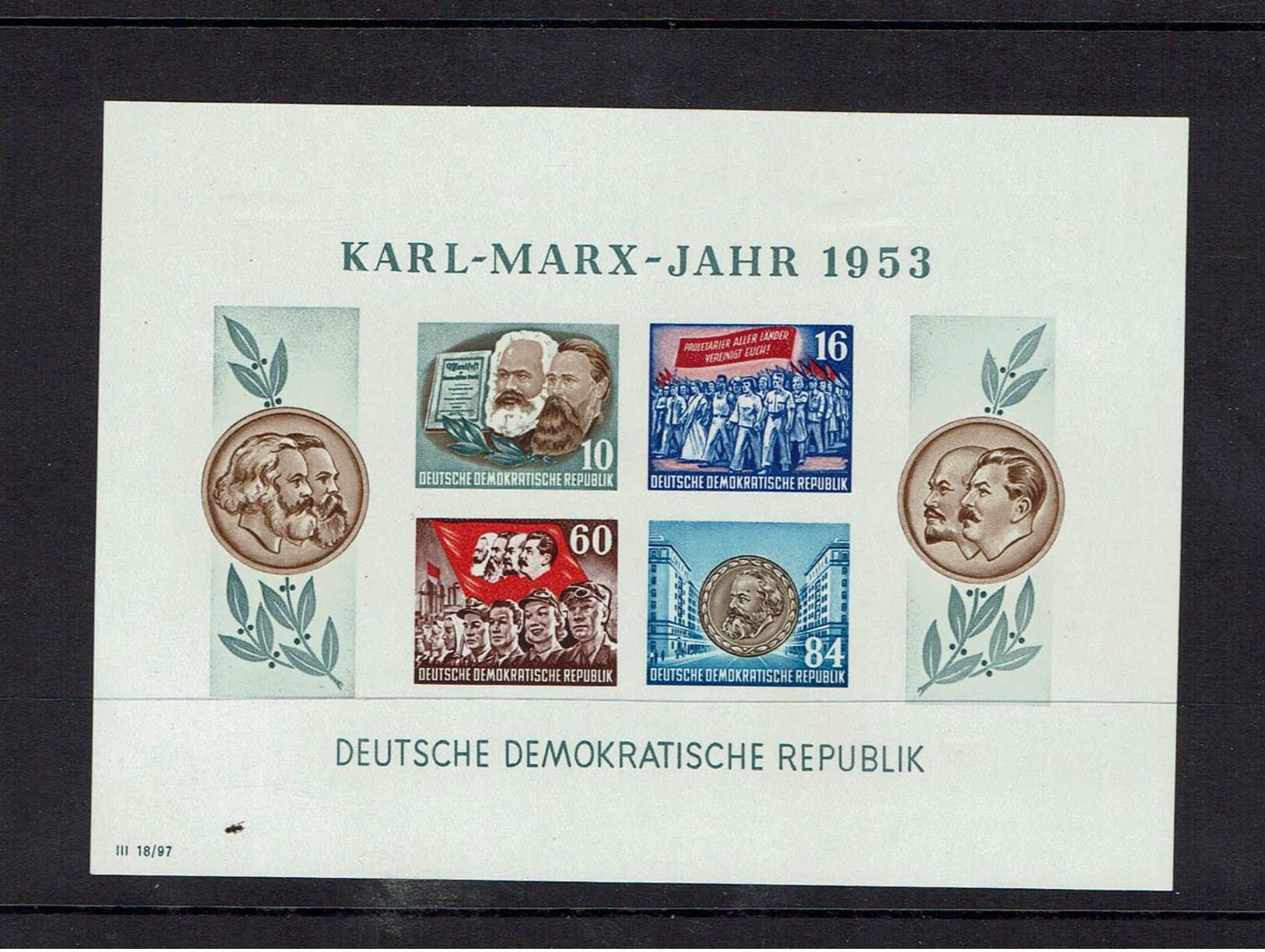 GERMANY...1953...DDR ...mh...$35.00...imperforate - Neufs