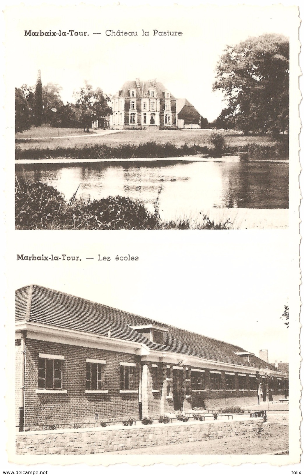 Marbaix-la-Tour - Château La Pasture - Les écoles - état Neuf - Coll. Marlier, Marbaix-la-Tour - Ham-sur-Heure-Nalinnes