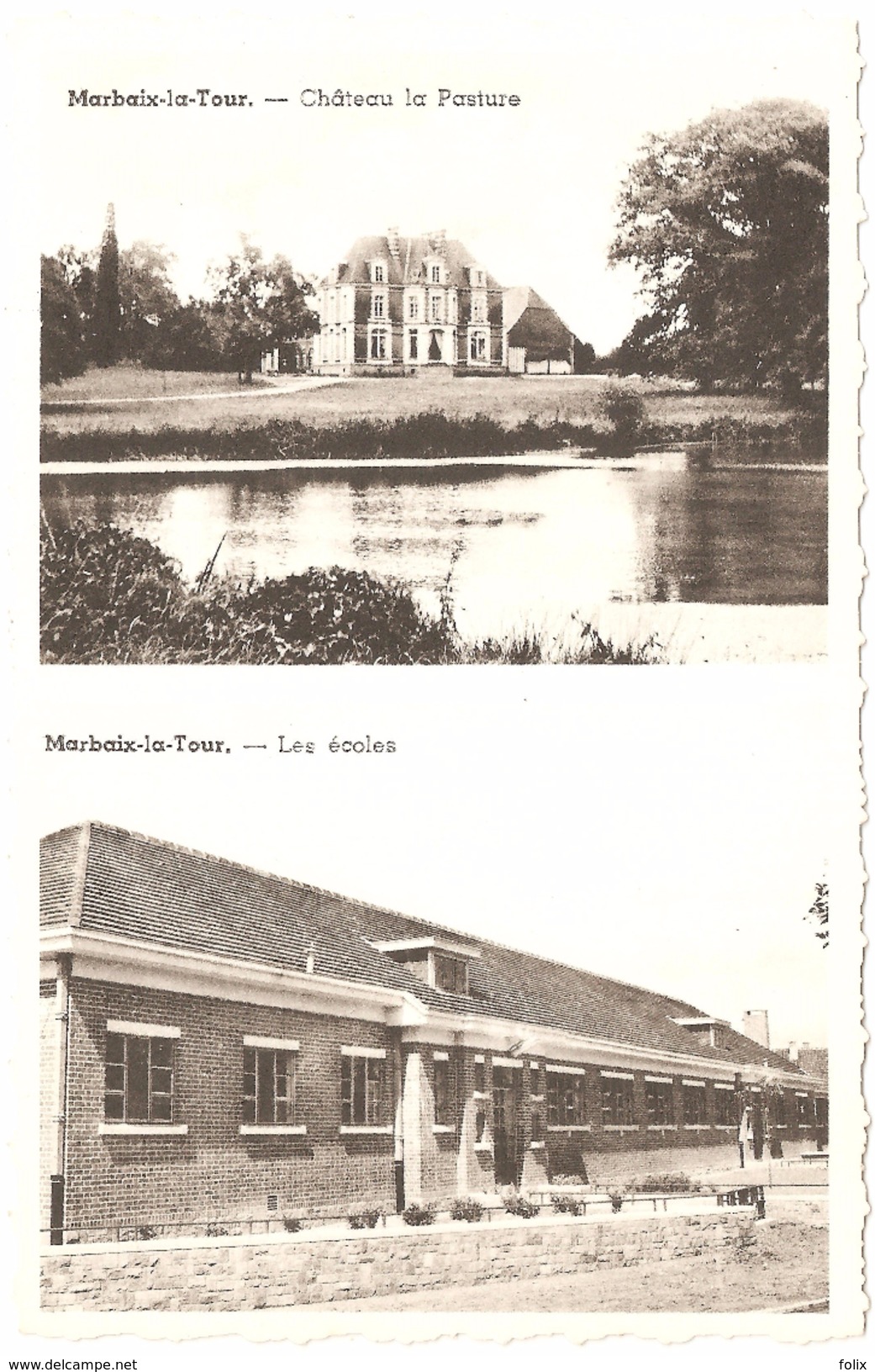 Marbaix-la-Tour - Château La Pasture - Les écoles - état Neuf - Coll. Marlier, Marbaix-la-Tour - Ham-sur-Heure-Nalinnes