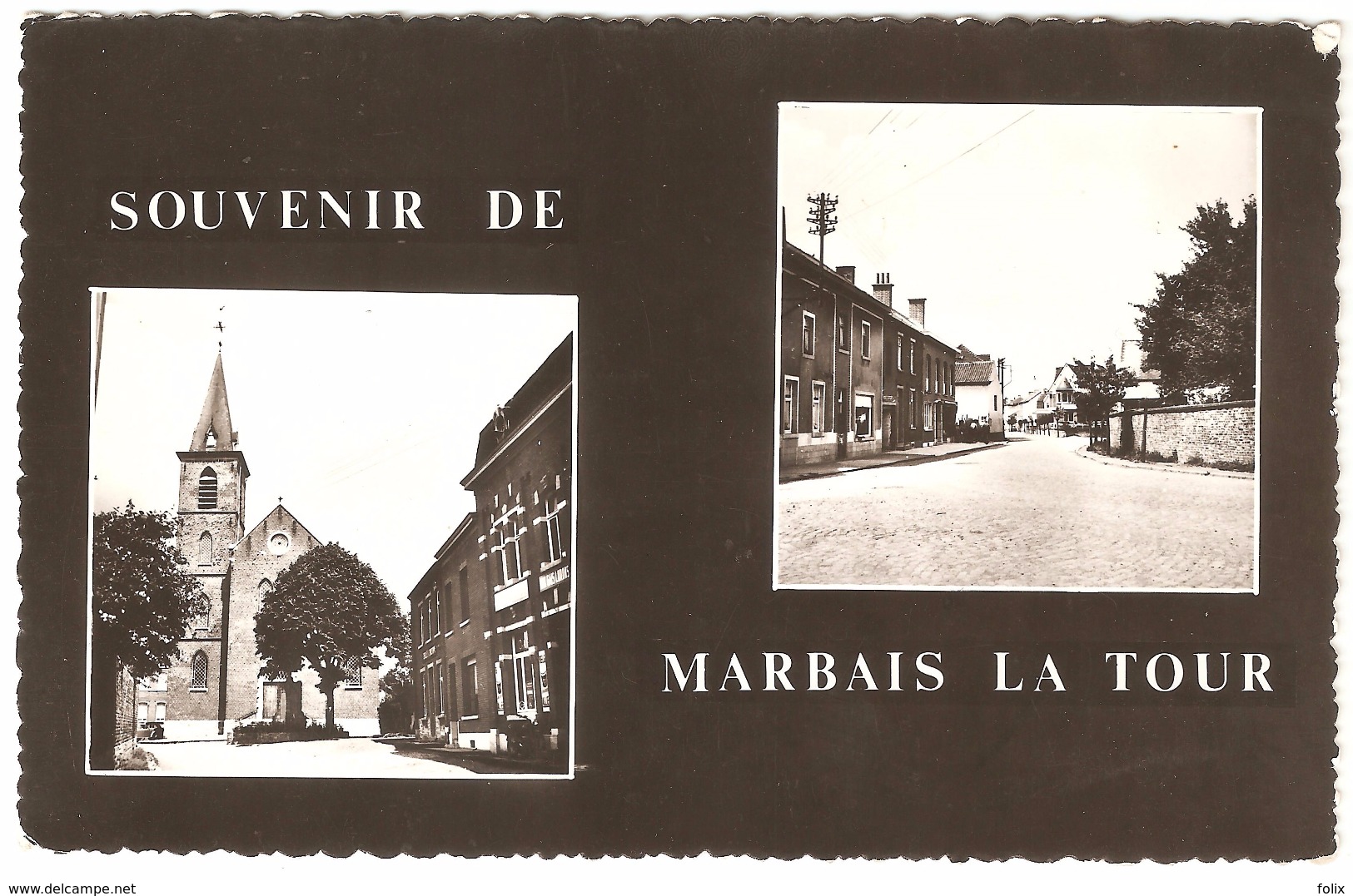 Marbaix-la-Tour / Marbais La Tour - Souvenir De Marbais La Tour - Ed. Maison Marlier - Photo Véritable - Ham-sur-Heure-Nalinnes