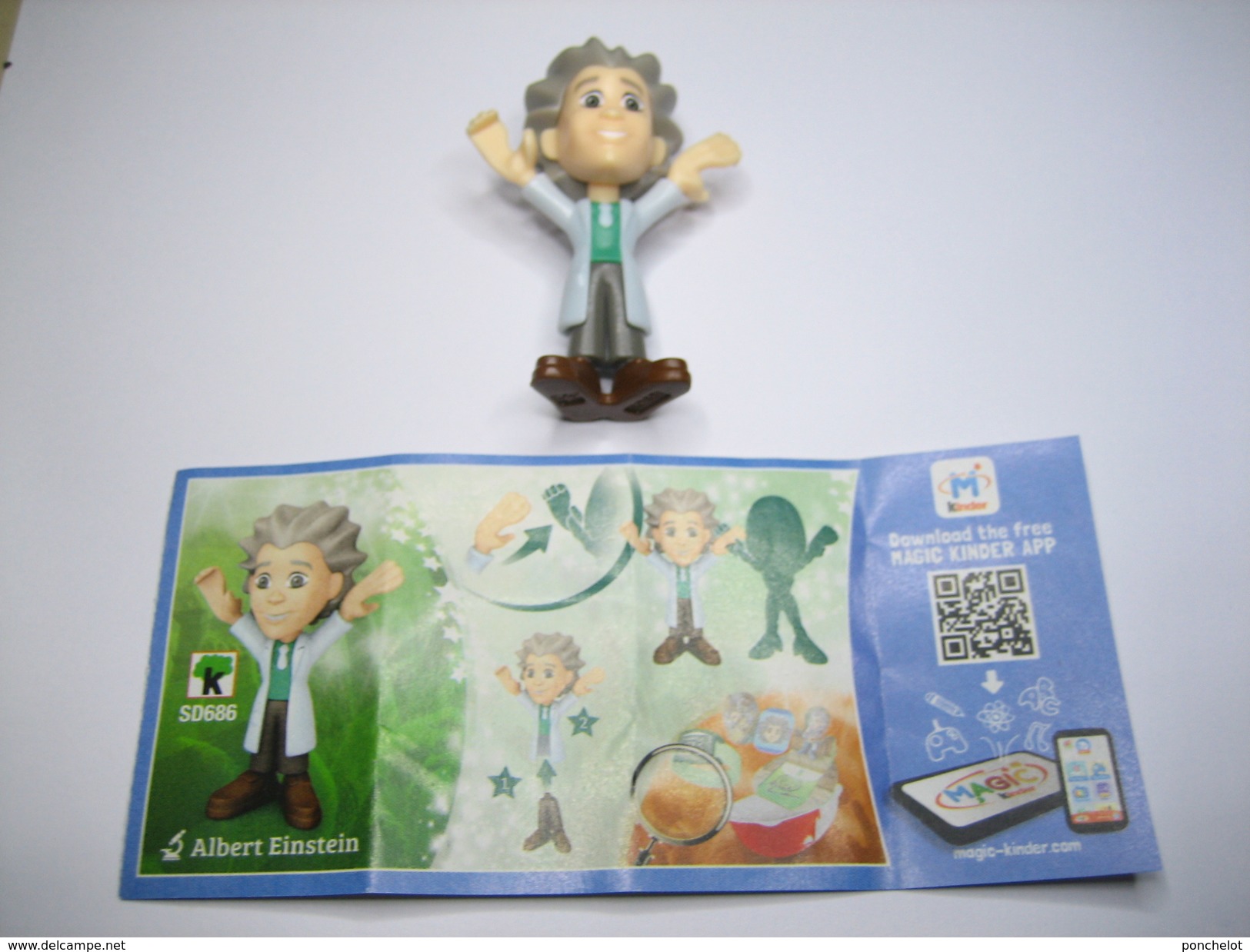 KINDER SD686 TEEN IDOLS Albert Einstein + BPZ - Inzetting