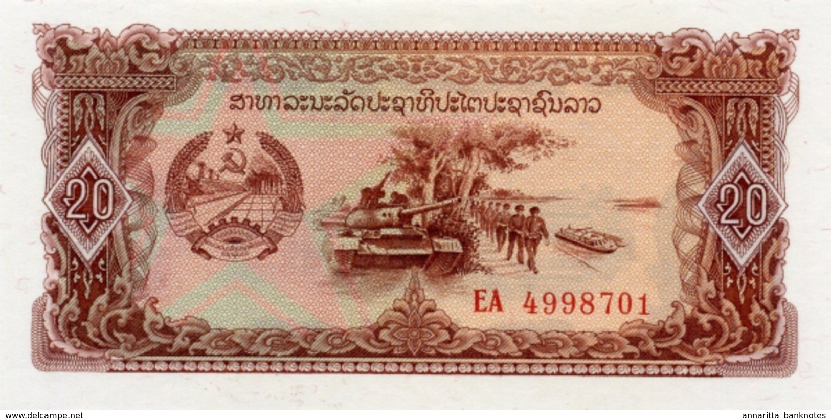 LAOS 20 KIP ND (1979) P-28 UNC [LA504a] - Laos