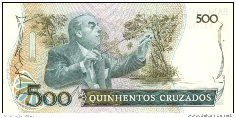 BRAZIL 500 CRUZADOS ND (1987) P-212 UNC [BR834c] - Brazilië