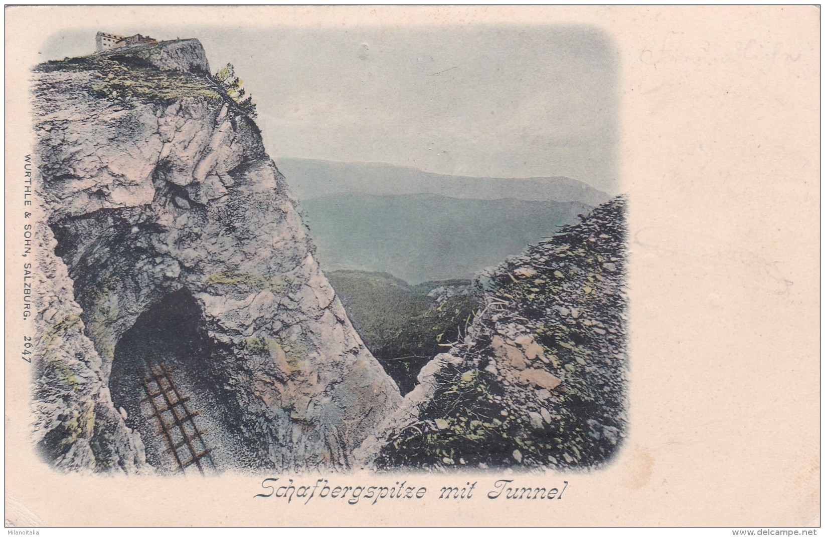 Schafbergspitze Mit Tunnel (2647) * 20. 8. 1900 - St. Gilgen