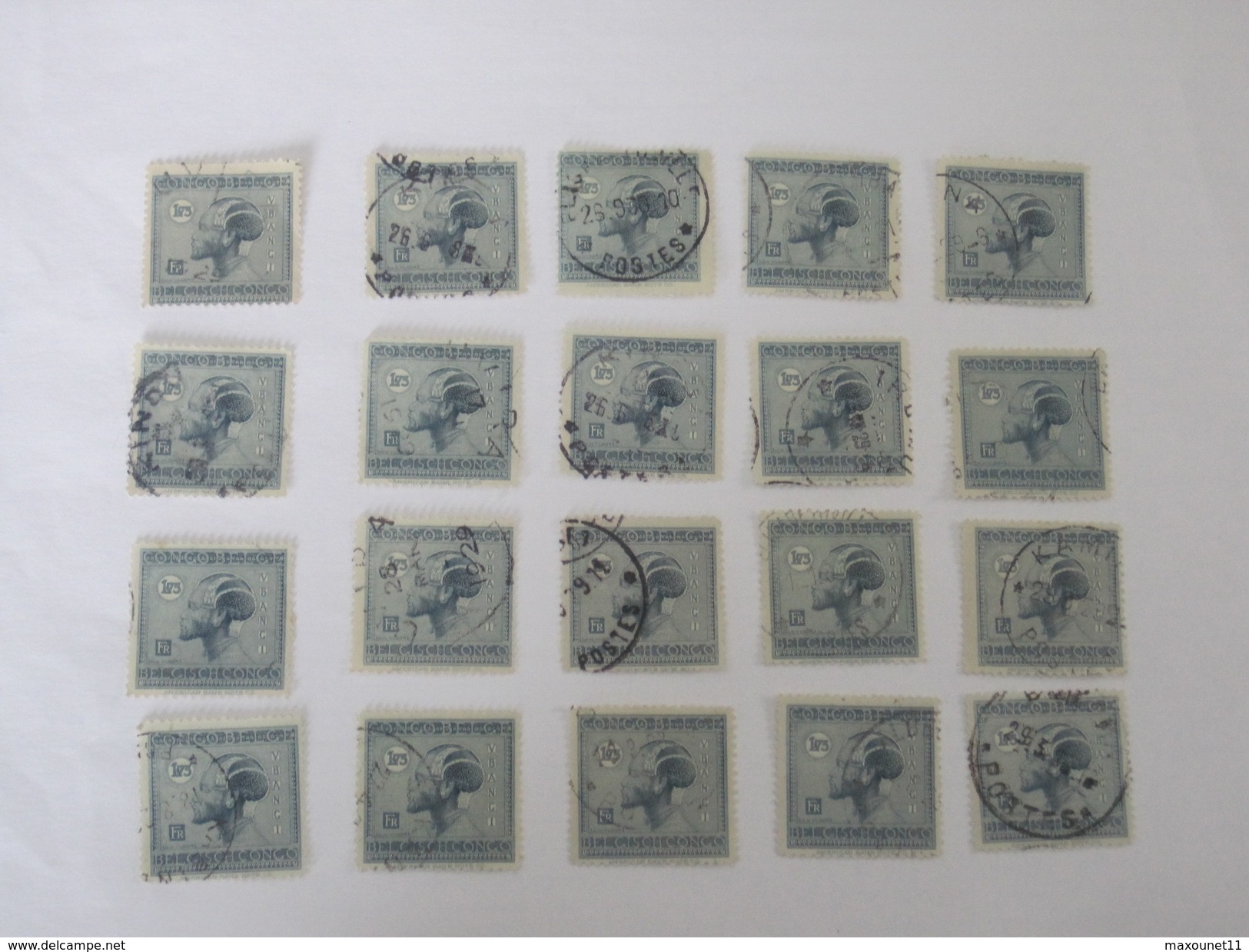 Lot De Timbres Du Congo Belge Avec Oblitérations Diverses ... Lot 50A . - Other & Unclassified