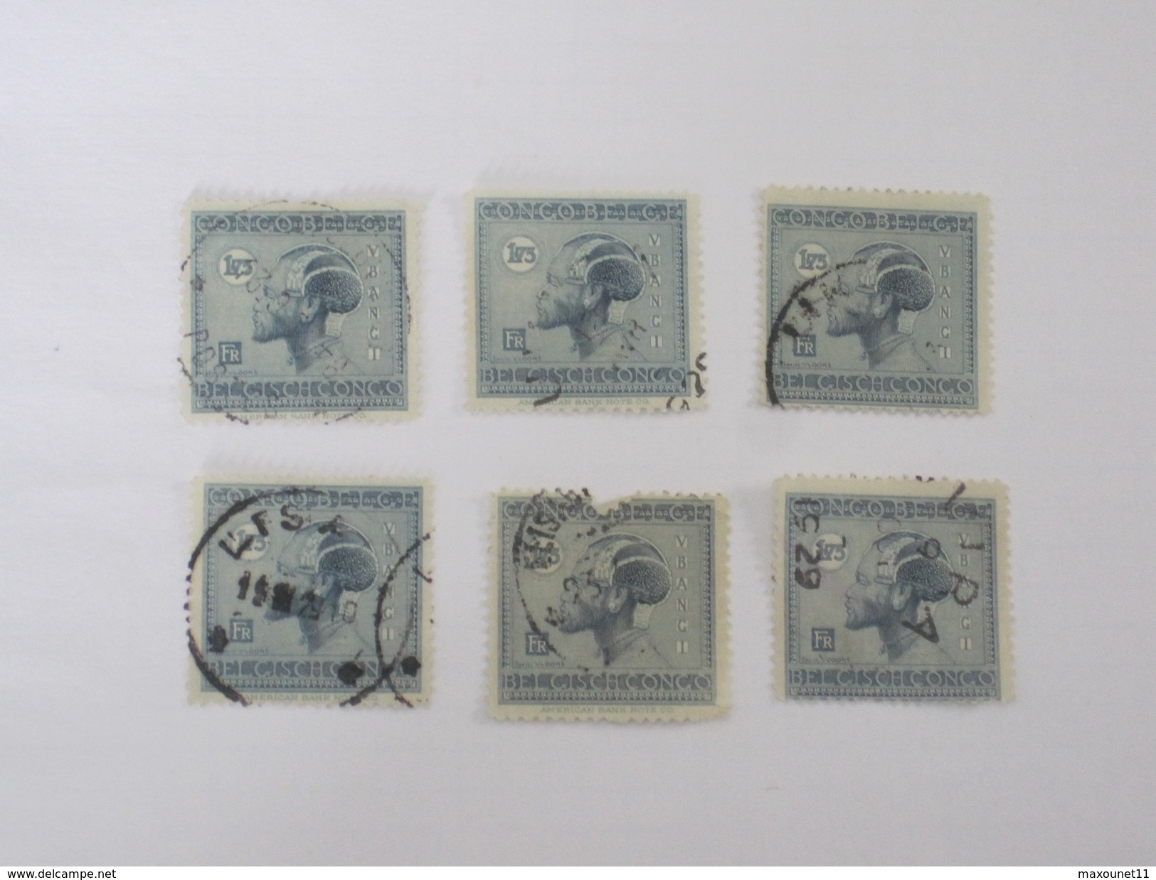 Lot De Timbres Du Congo Belge Avec Oblitérations Diverses ... Lot 50A . - Other & Unclassified