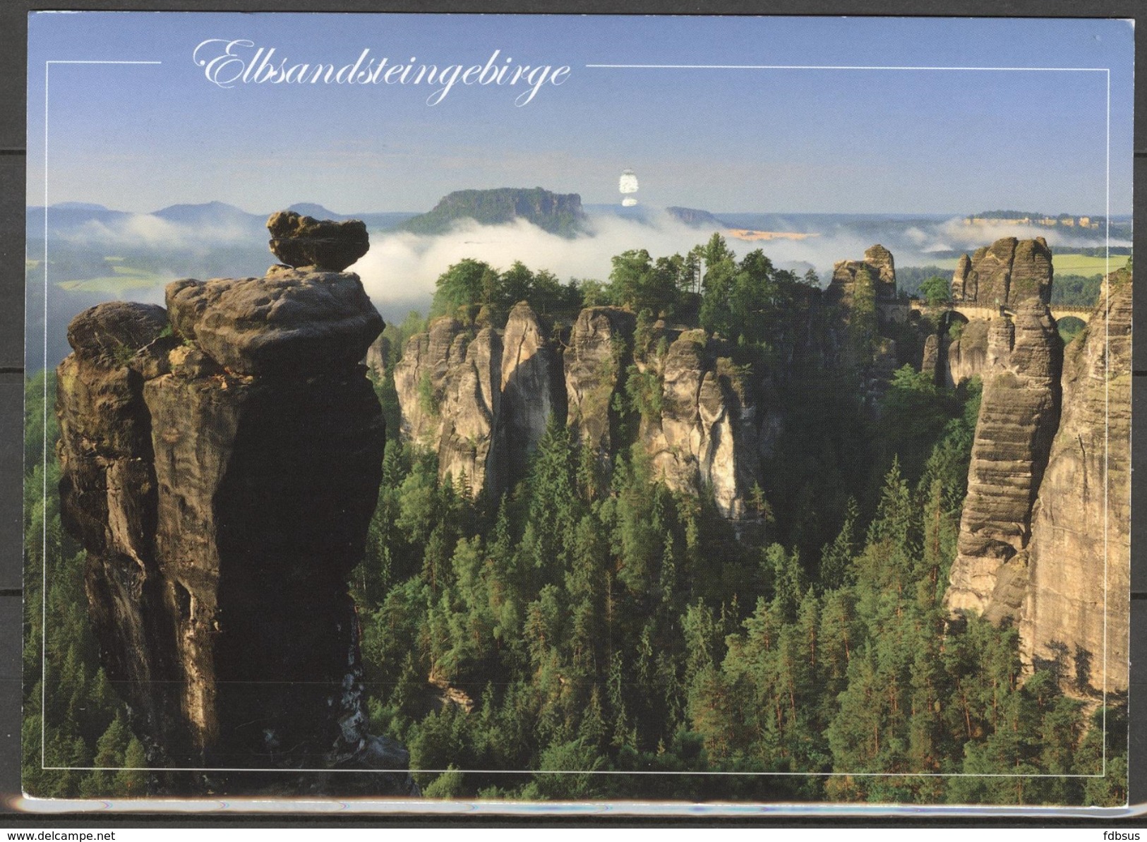 Card Blick Uber Den Wehlgrund Zur Bastei - Links Wehlturm - ELBSANDSTEINGEBIRGE - Bastei (sächs. Schweiz)