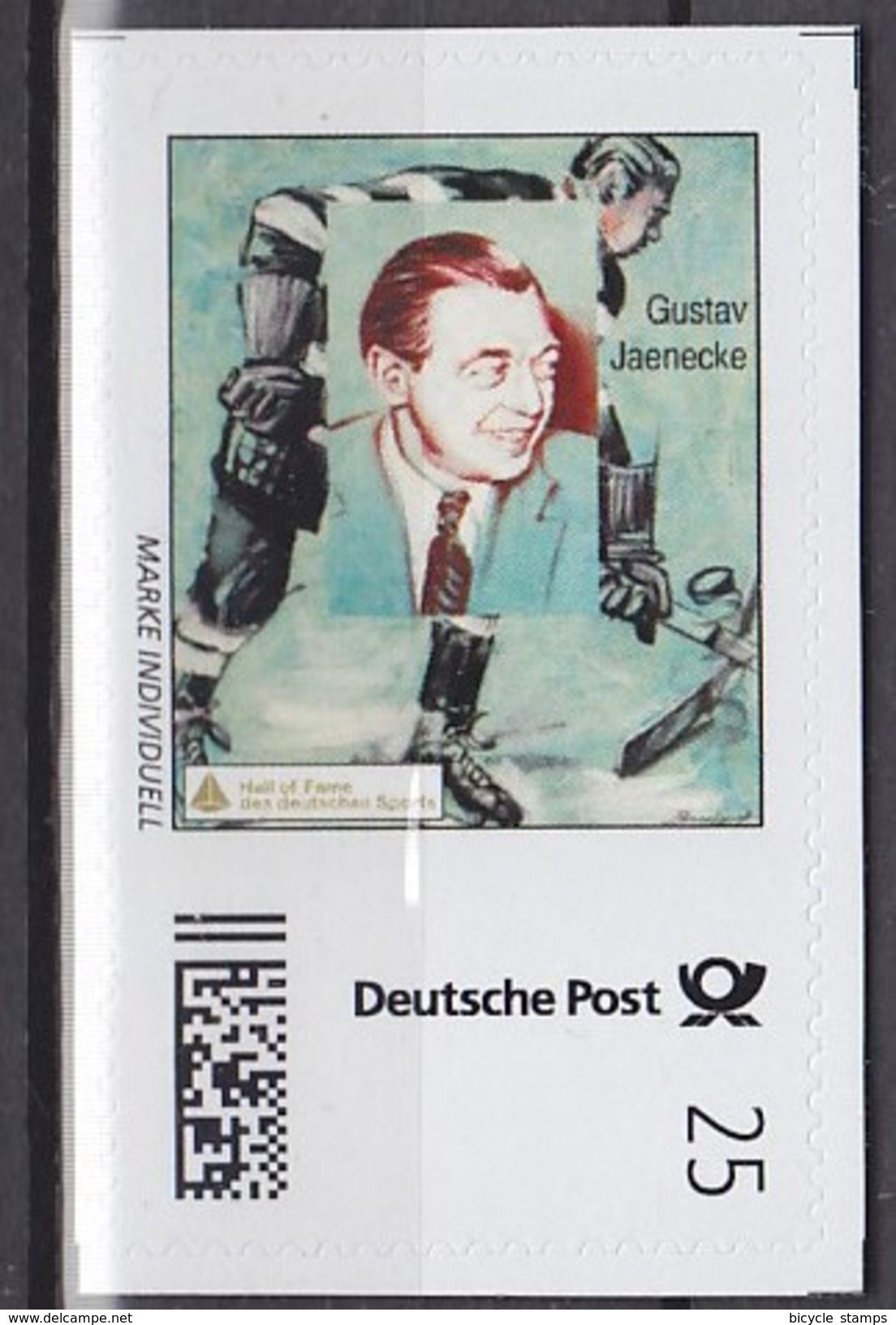 2011 ALLEMAGNE Germany MARKE INDIVIDUELL    Gustav Jaenicke ** MNH   Rodeln   [ec78] - Hockey (sur Glace)