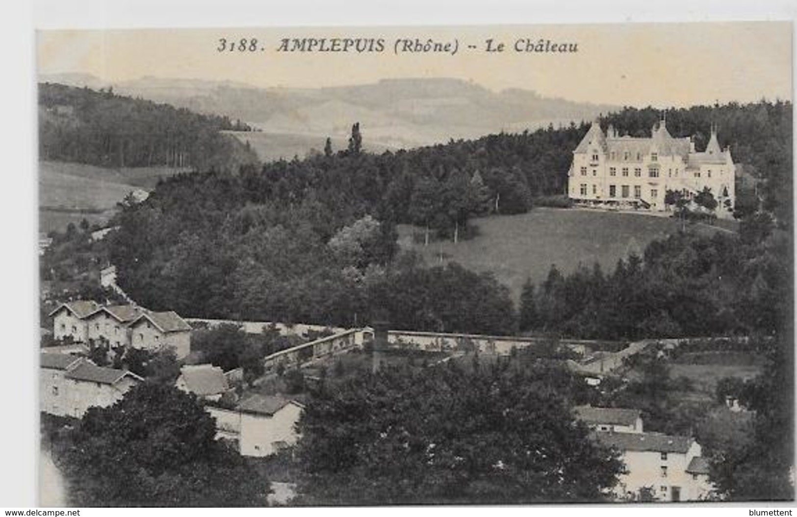 CPA Amplepuis Dans Le Rhône Département 69 Non Circulé Château - Amplepuis