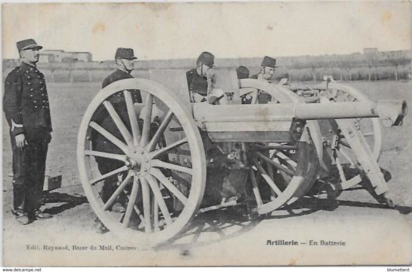 CPA Castres Dans Le TARN Département 81 Circulé Artillerie Militaria - Castres