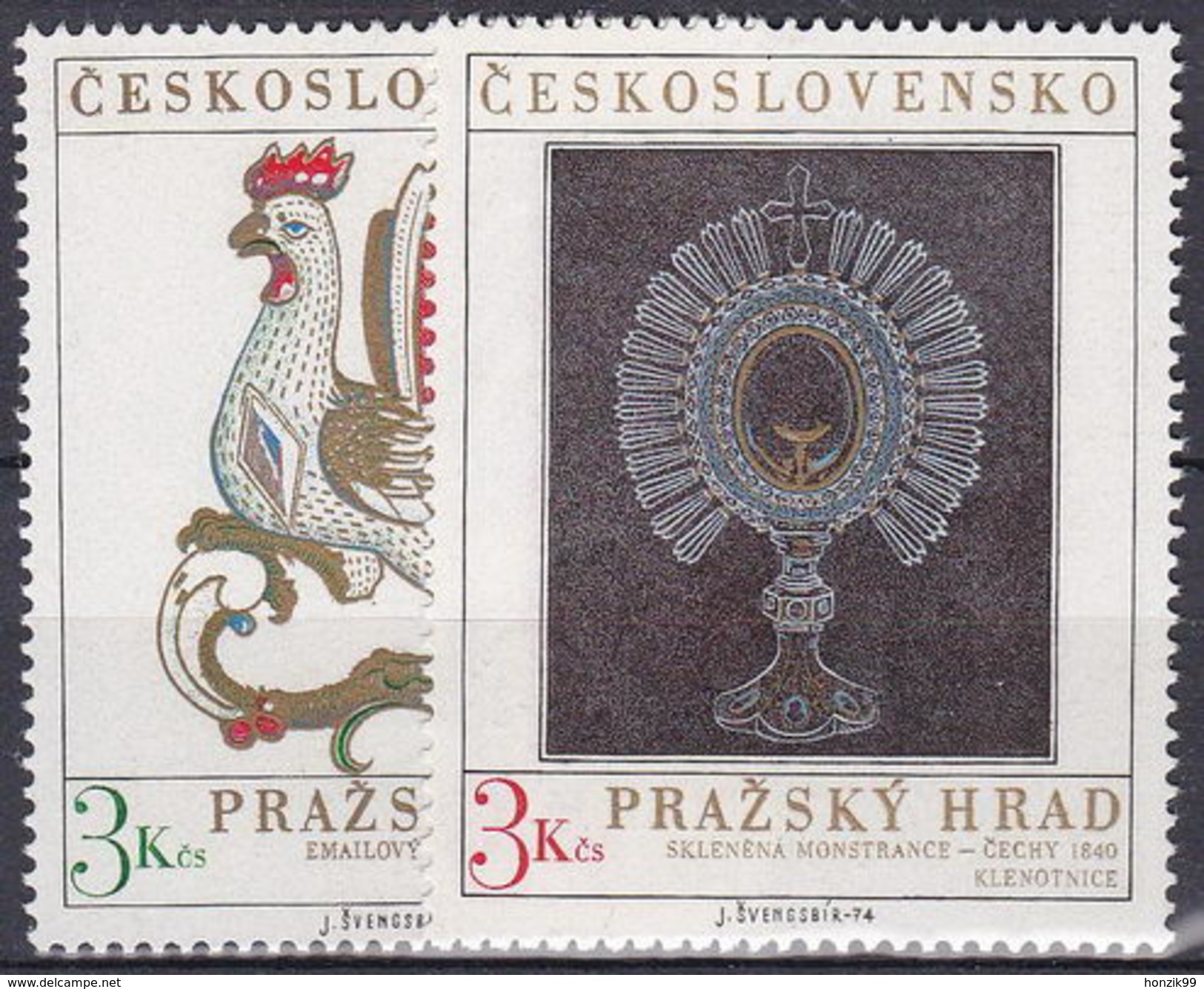 ** Tchécoslovaquie 1974 Mi 2201-2 (Yv 2046-7), (MNH) - Ungebraucht