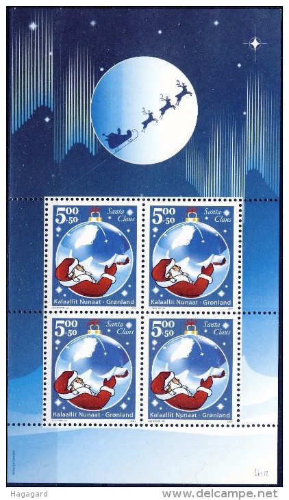 ##Greenland 2003. Christmas. Saint Claus. Bloc. Michel 26. MNH(**) - Blocs