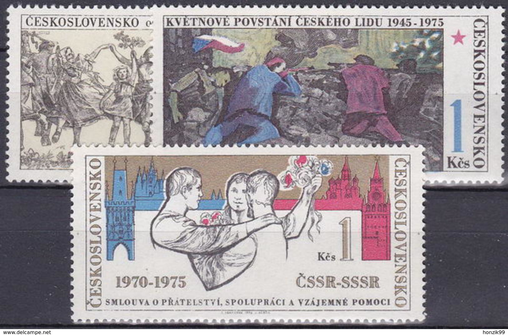 ** Tchécoslovaquie 1975 Mi 2254-6 (Yv 2099-2101), (MNH) - Ungebraucht