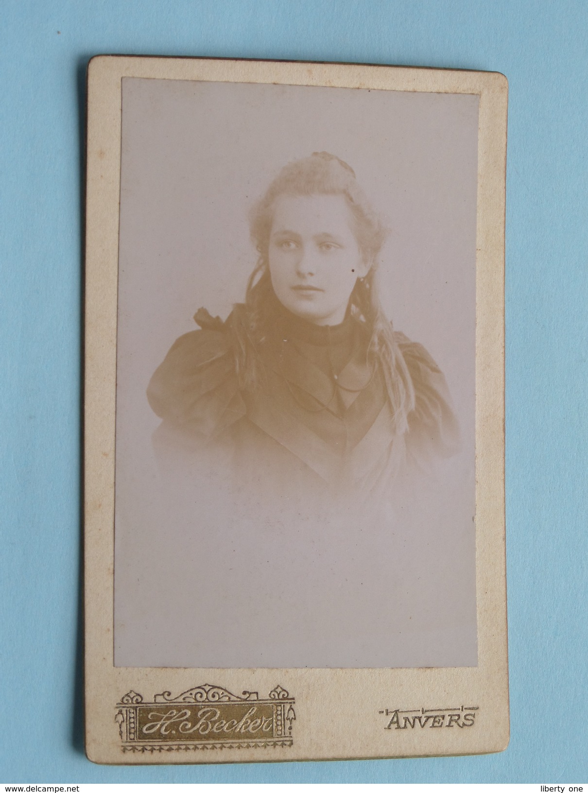 Dame - Femme / Woman / Frau ( CDV Photo Henri Becker Anvers ) See Photo For Details !! - Unclassified