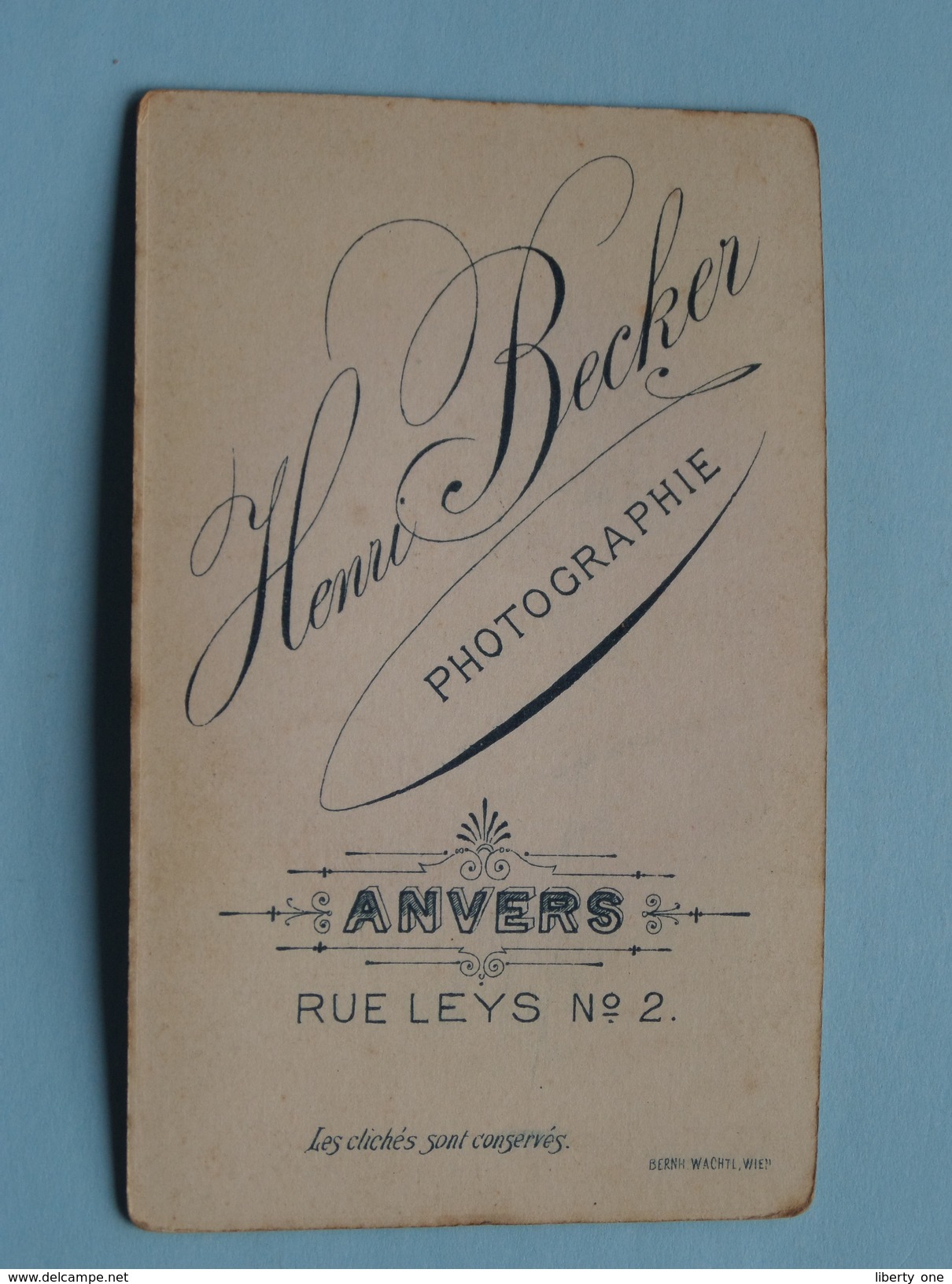 Dame - Femme / Woman / Frau ( CDV Photo Henri Becker Anvers ) See Photo For Details !! - Unclassified