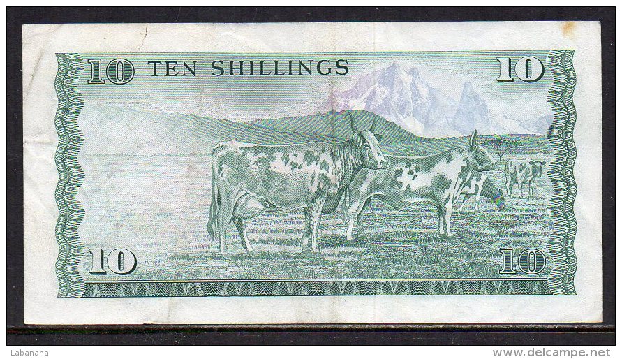 513-Kenya Billet De 10 Shillings 1977 B80 - Kenya