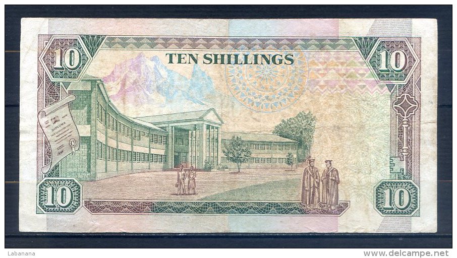 506-Kenya Billet De 10 Shillings 1992 AQ732 - Kenia