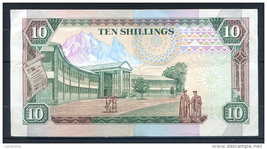493-Kenya Billet De 10 Shillings 1989 AE529 - Kenya