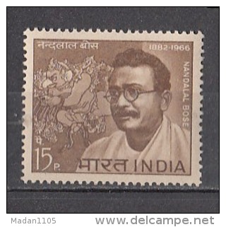 INDIA, 1967,  Nandalal Bose., Modern Art Paintings, Painter,   MNH, (**) - Unused Stamps