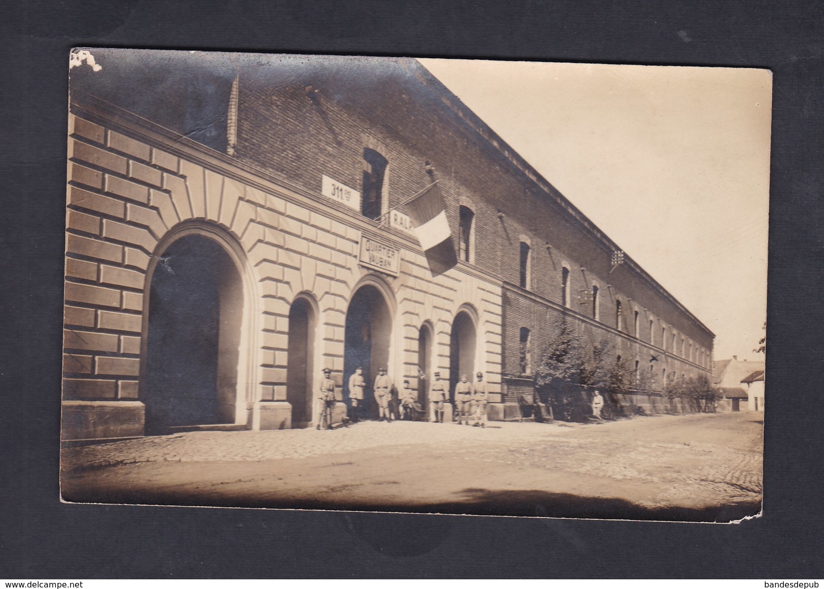 Carte Photo Germersheim Quartier Vauban 311 311è R.A.L.P Regiment Artillerie Lourde Portee Occupation Francaise - Germersheim