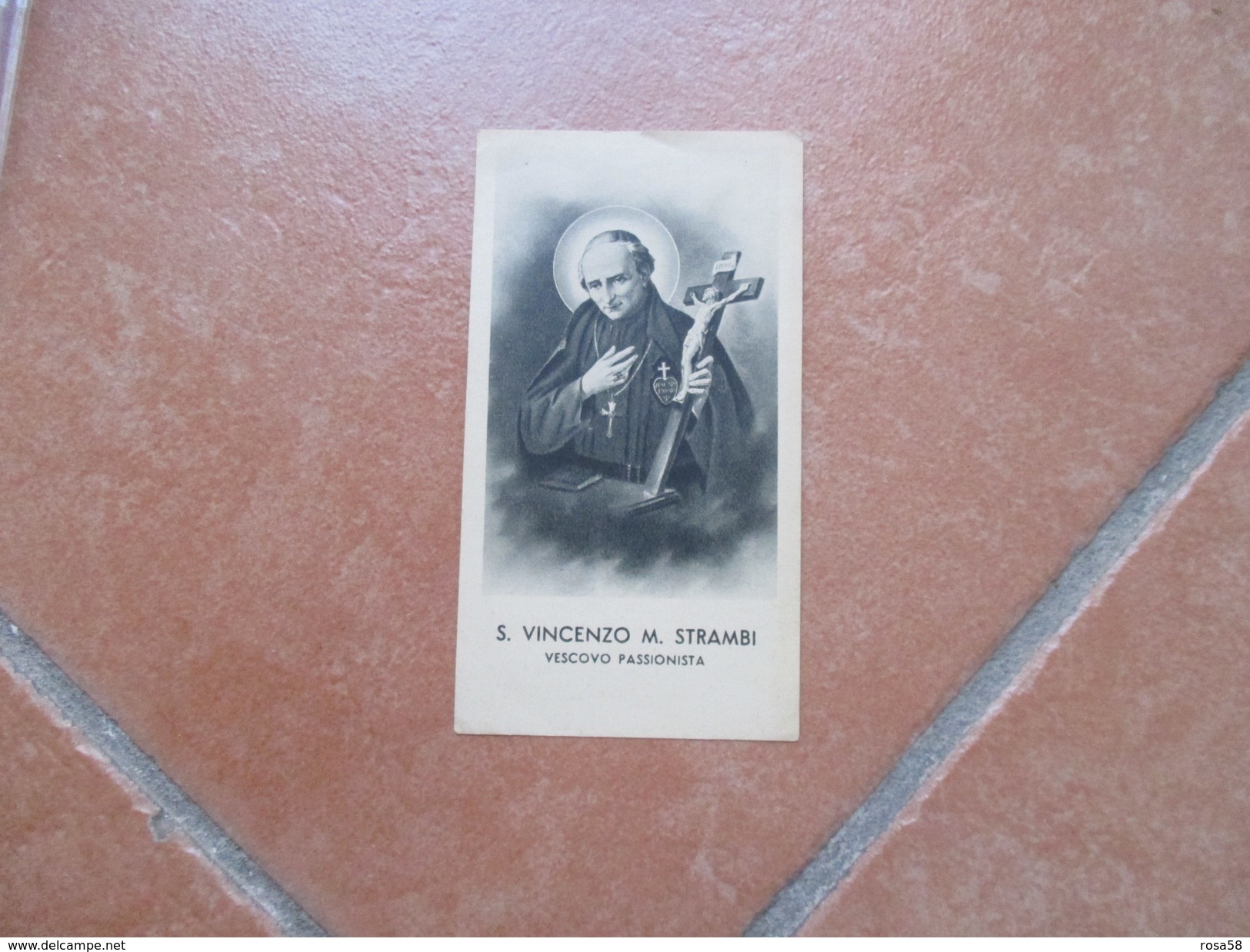 CRISTIANESIMO S.Vincenzo M.Strambi Vescovo Passionista Edizione Zincografica Firenze - Images Religieuses