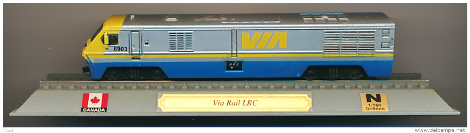 Locomotive : Via Rail LRC, DelPrado, Echelle N 1/160, G = 9 Mm, Canada - Locomotieven