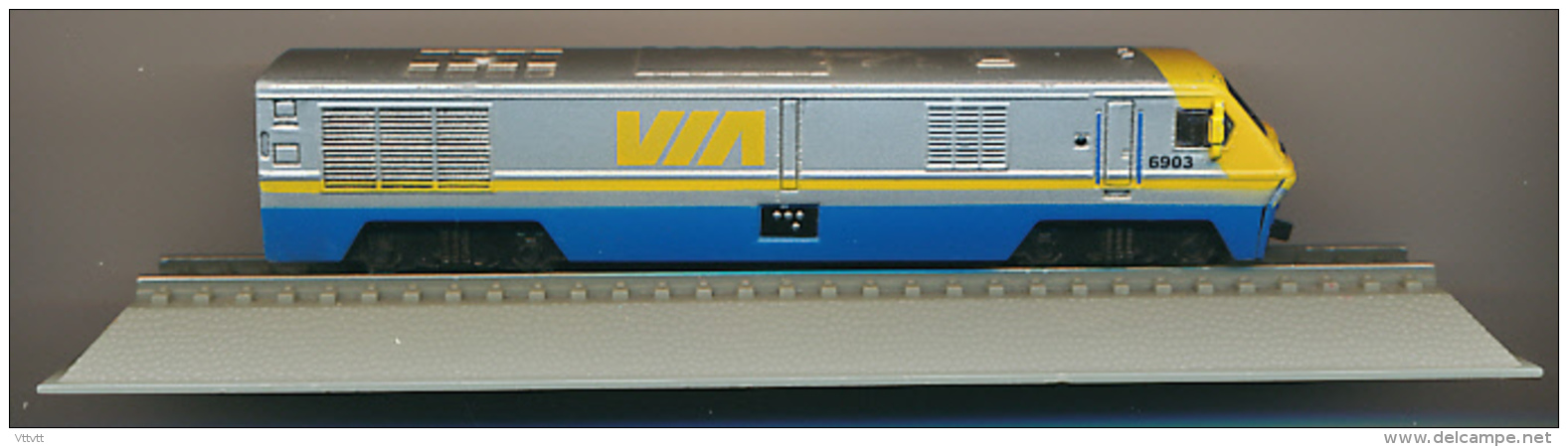 Locomotive : Via Rail LRC, DelPrado, Echelle N 1/160, G = 9 Mm, Canada - Locomotives