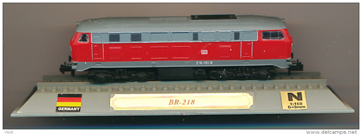 Locomotive : BR - 218, DelPrado, Echelle N 1/160, G = 9 Mm, Germany, Allemagne - Locomotives