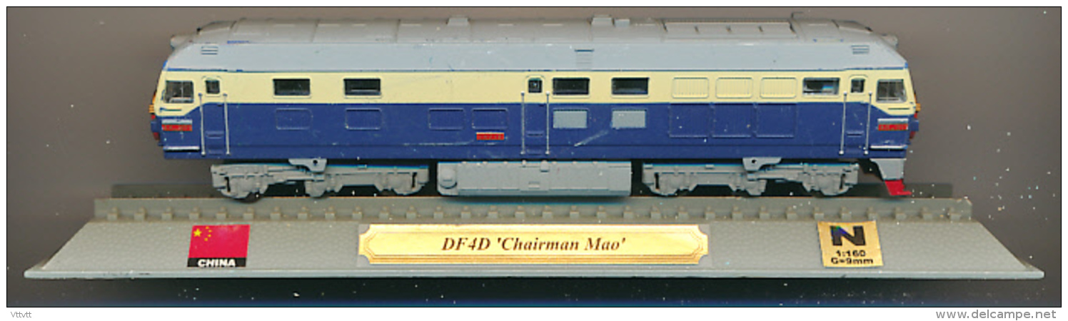 Locomotive : DF 4D "Chairman Mao", Echelle N 1/160, G = 9 Mm, China, Chine - Locomotives