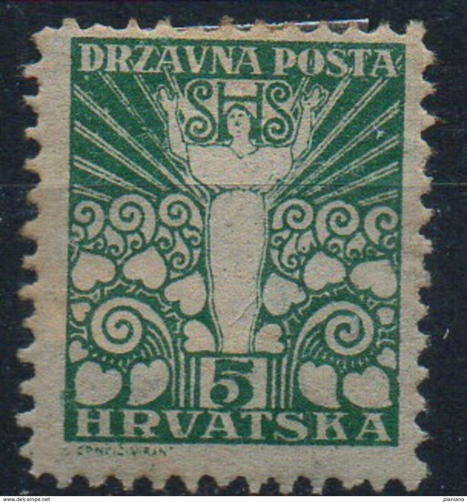 PIA - YUG - Regno Dei Serbi-Croati E Sloveni : 1919 - Serie Speciale Per La Croazia E La Dalmazia - (Yv 55) - Nuovi