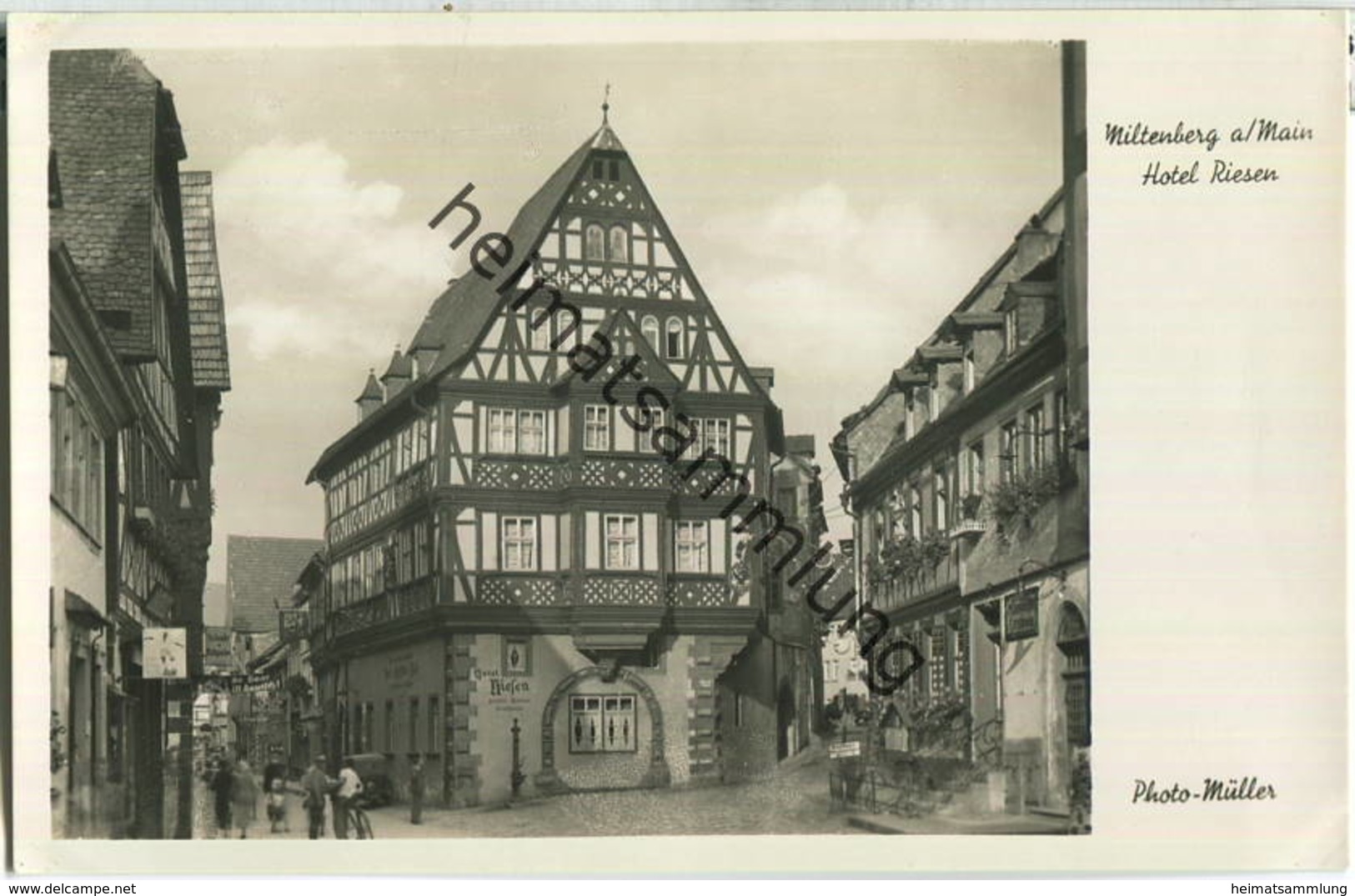 Miltenberg - Hotel Riesen - Foto-Ansichtskarte 30er Jahre - Miltenberg A. Main