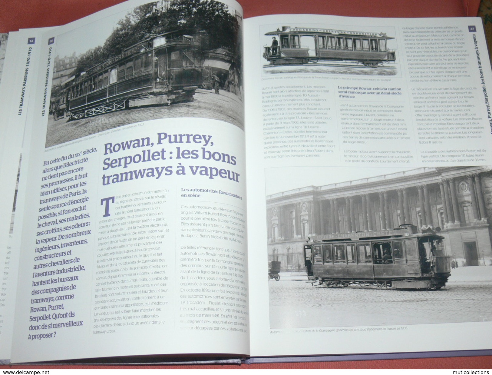 LES TRAMWAYS  PARISIENS/ 1871 A 1910 /  LES TRAMWAYS A CHEVAL / ELECTRIQUE / A GAZ / A VAPEUR / RESEAU ET MATERIEL -1910