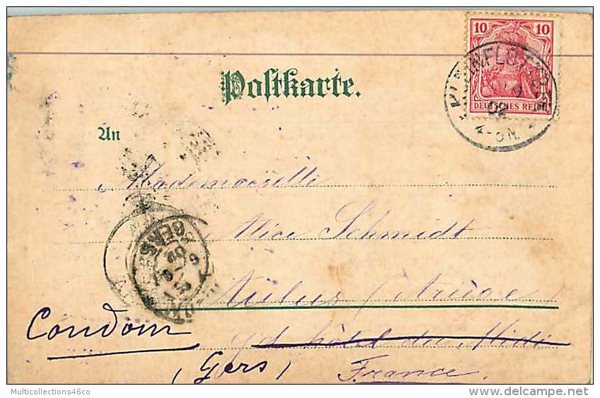 ALLEMAGNE 070517A - SONDERSHAUSEN - Schloss U Marktplatz - Drapeau 1902 - Sondershausen
