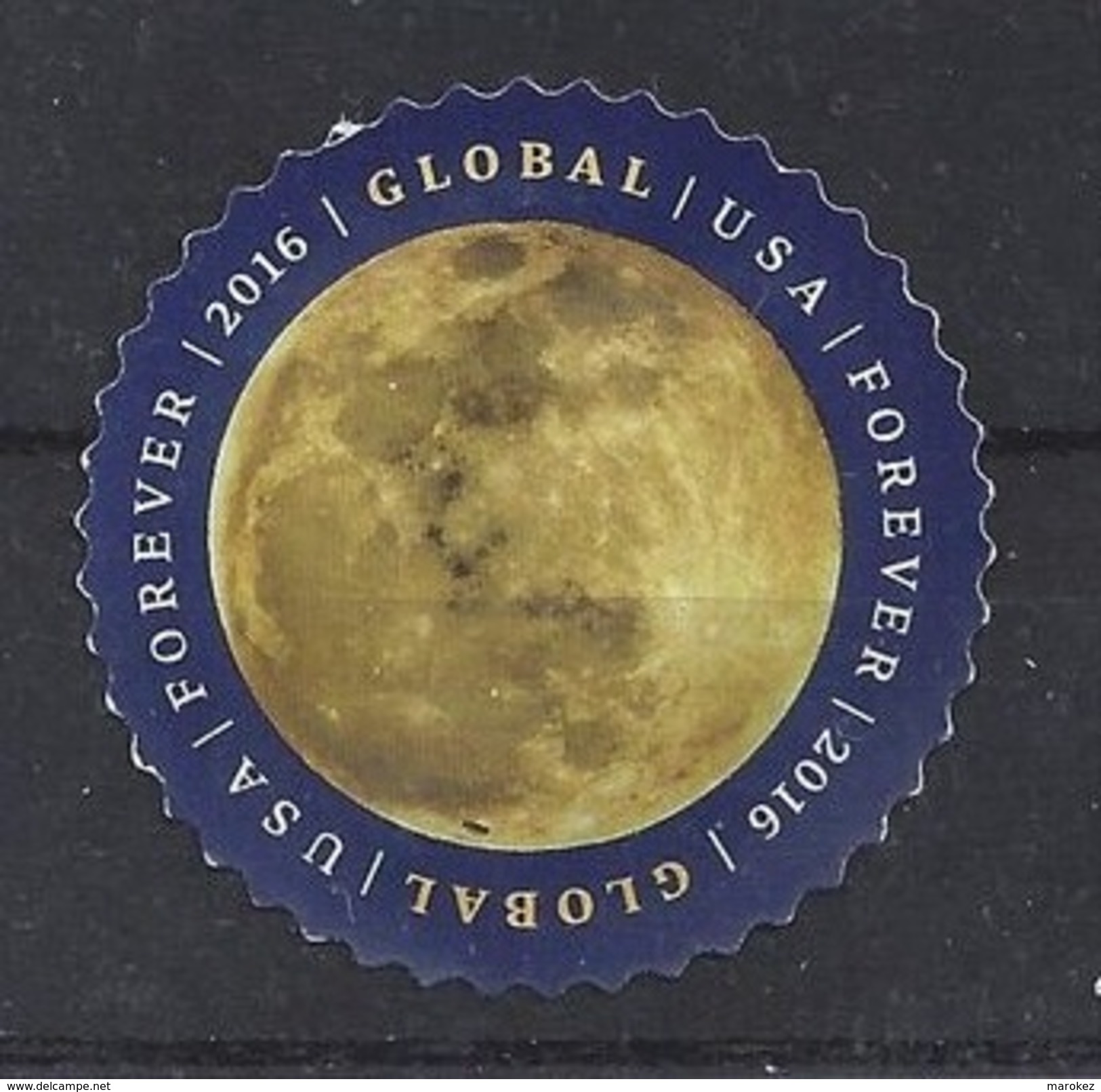 UNITED STATES 2016 Definitives - Globe Self-adhesive 2 Postally Used  MICHEL # 5232 - Usados