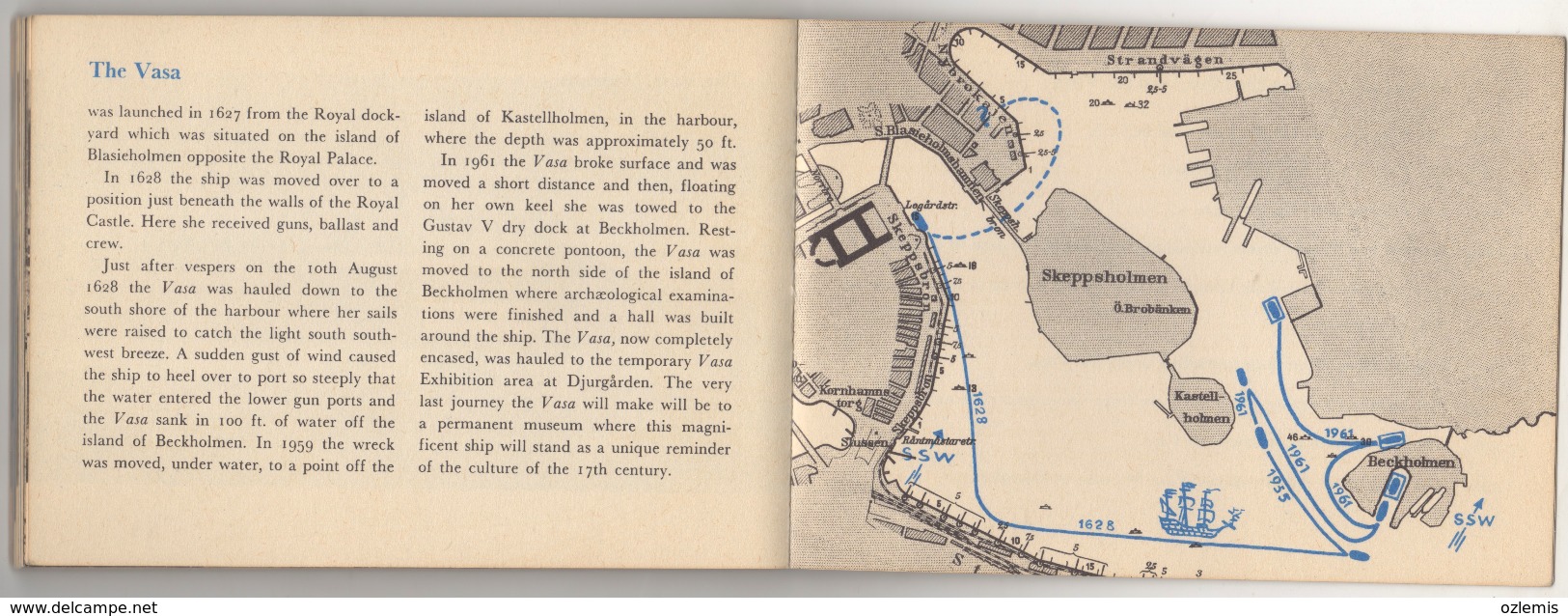 THE BRIEF STORY OF A SWEDISH WARSHIP FROM 1628 VASA 1962 ANDERS FRANZEN - Scandinavische Talen