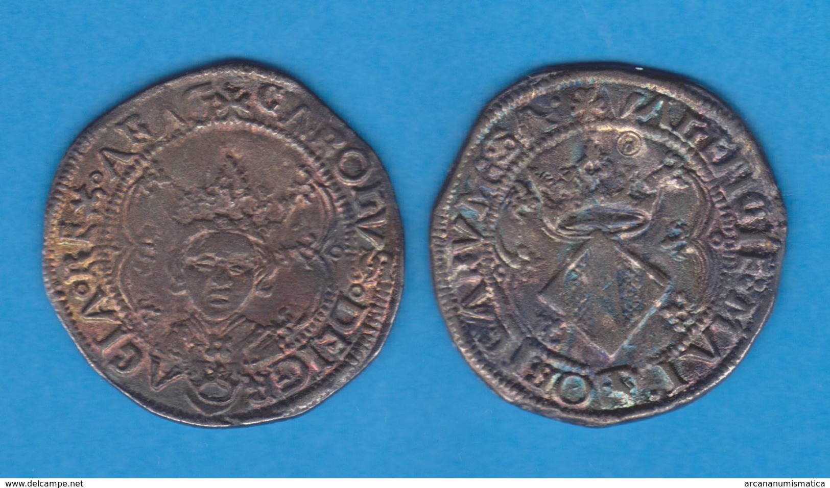 CARLOS I DE ESPAÑA (1.516 - 1.556) 2 REALES PLATA Valencia Réplica  DL-12.107 - Otros & Sin Clasificación