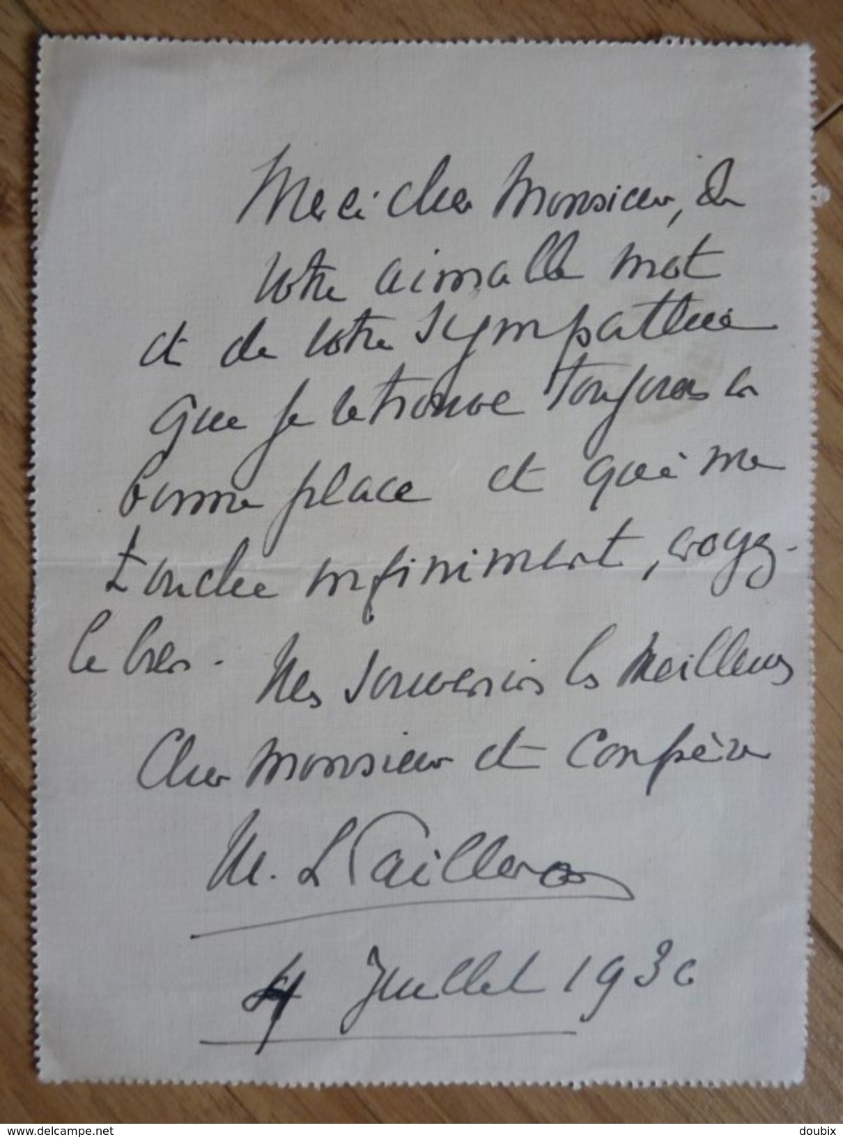 Marie Louise PAILLERON (1872-1951) Historiographe. Fille EDOUARD. [ Jacques Bourget ] AUTOGRAPHE - Other & Unclassified