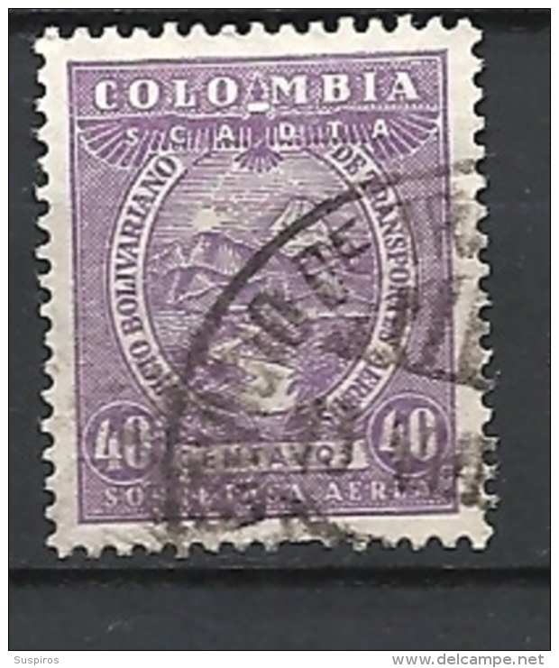 COLOMBIA  1929 DEFINITIVE AIRMAIL ISSUES USED - Colombia