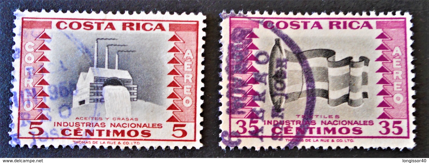 POSTE AERIENNE 1954 - OBLITERES - YT PA 225 + 231 - Chili