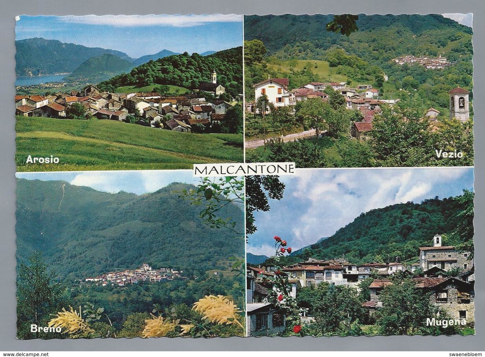 CH.- MALCANTONE. - Arosio - Vezio - Breno - Mugena - Il Ticino Pittoresco. 1970. 2 Scans - Breno