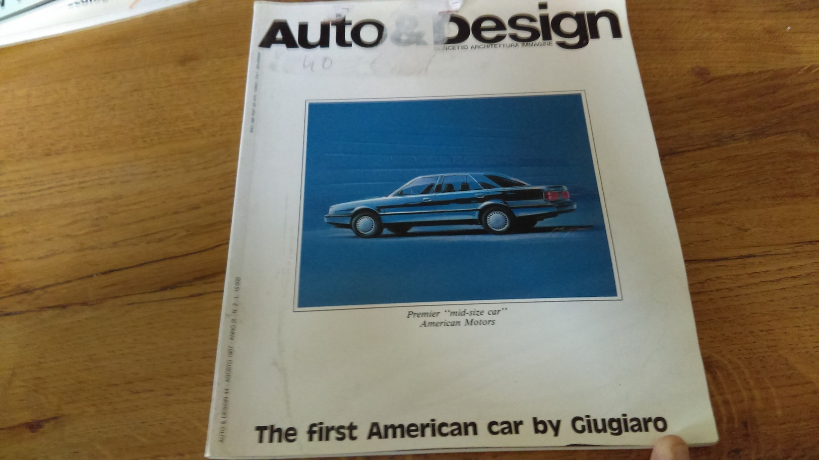 94/ AUTO ET DESIGN 44 CONCETTO ARCHITETTURA IMMAGINE THE FIRST AMERICAN CAR BY GIUGIARO - Autres & Non Classés