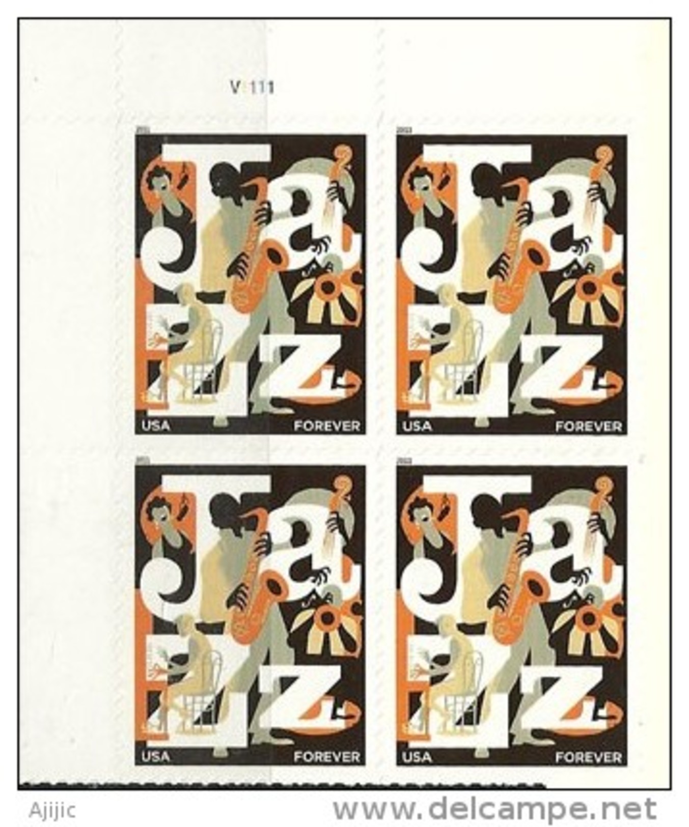 USA.  Les Fêtes De Jazz Aux Etats-Unis. Un Bloc De 4 T-p Neufs ** (adhesif) - Unused Stamps