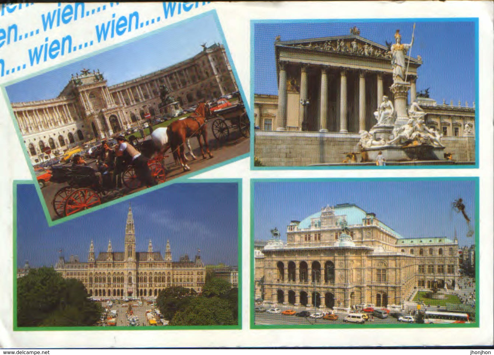 Austria  - Postcard  Circulated 1999 - Wien - Multipleviews   2/scans - Vienna Center