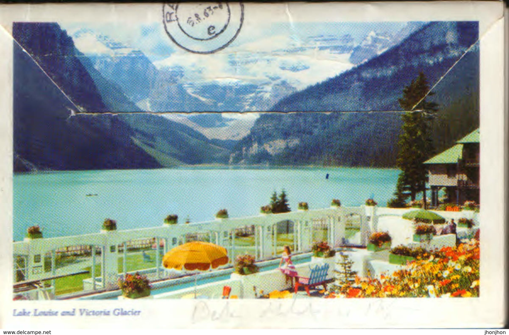 Canada  - 14 Postcards "leporello" Circulated 1963 - Canadian Rockies - Multipleviews - 8/scans - Cartes Modernes