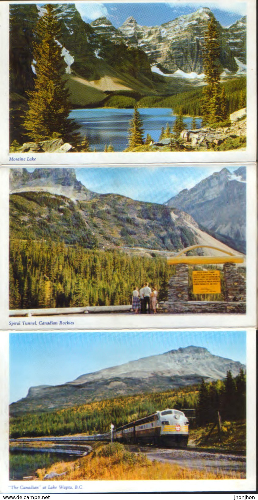 Canada  - 14 Postcards "leporello" Circulated 1963 - Canadian Rockies - Multipleviews - 8/scans - Cartes Modernes