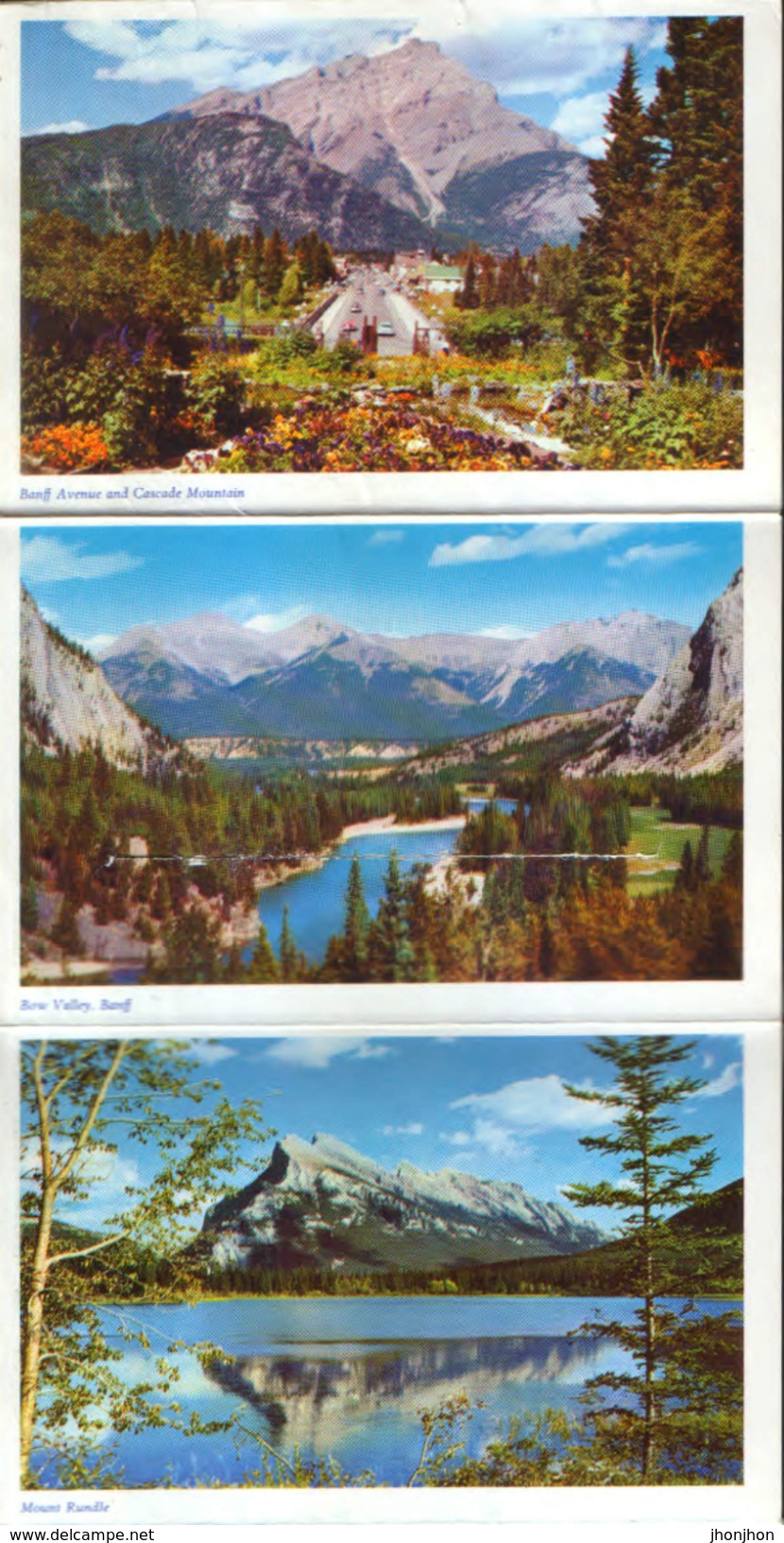 Canada  - 14 Postcards "leporello" circulated 1963 - Canadian Rockies - Multipleviews - 8/scans